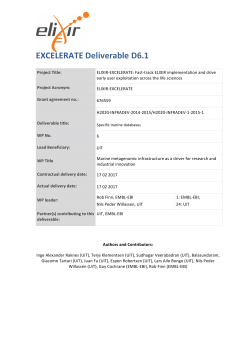 D6.1 Specific marine databases