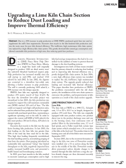 Upgrading a Lime Kiln Chain Section to Reduce Dust Loading and