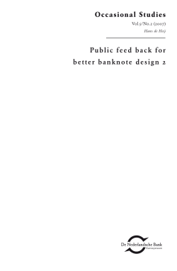 Public feed back for better banknote design 2