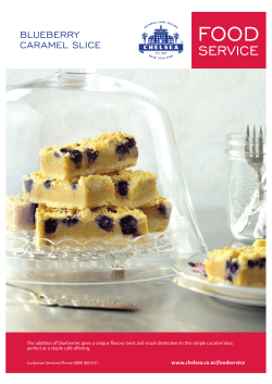 Blueberry Caramel Slice