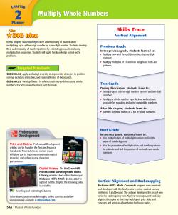 Multiply Whole Numbers - Macmillan/McGraw-Hill