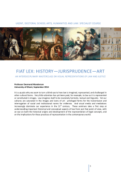 fiat lex: history&mdash;jurisprudence&mdash;art