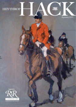 Autumn 2011 - Heythrop Hunt