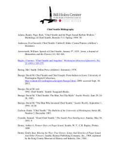 Chief Seattle Bibliography