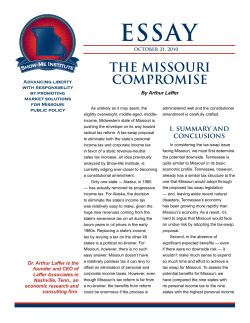 the missouri compromise - Show