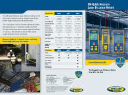 QM75 Quick Measure Laser Distance Meter QM