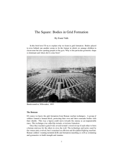 The Square: Bodies in Grid Formation