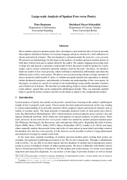 Large-scale Analysis of Spoken Free