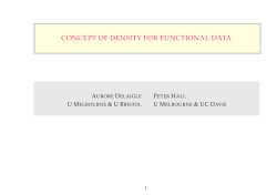CONCEPT OF DENSITY FOR FUNCTIONAL DATA