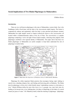 Social Implications of Two Hindu Pilgrimages in Maharashtra