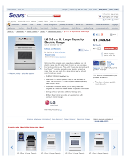 LG 5.6 cu. ft. Large Capacity Electric Range