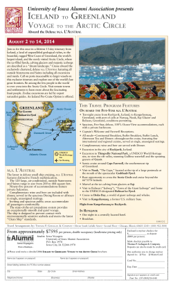 iceland to greenland - University of Iowa Alumni Association