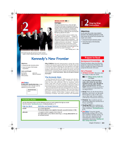 Kennedy`s New Frontier