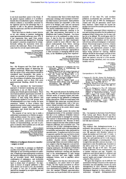 gastrointestinal bleeding, should be encour- among most