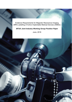 Medical Technology Association of Australia Joint Working