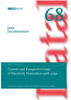 Current and Prospective Costs of Electricity Generation