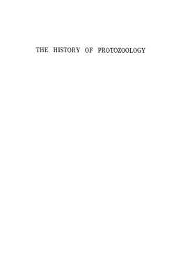 the history of protozoology