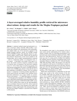 A layer-averaged relative humidity profile retrieval for microwave