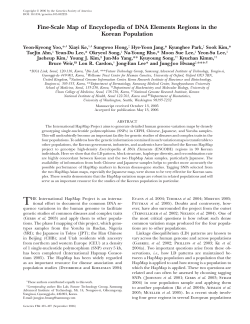 Fine-Scale Map of Encyclopedia of DNA Elements