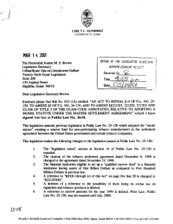 Public Law 26-3 - Guam Legislature