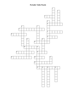 Periodic Table Puzzle - Anaconda School District #10