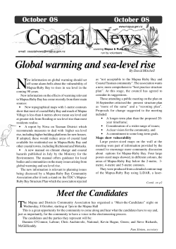 Global warming and sea-level rise