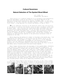 Natural Selection of The Spoked Wood Wheel