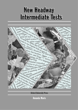 New Headway Intermediate Tests