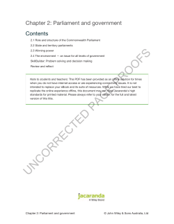 2: Parliament and government