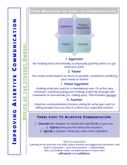 Guide to Assertive Communication