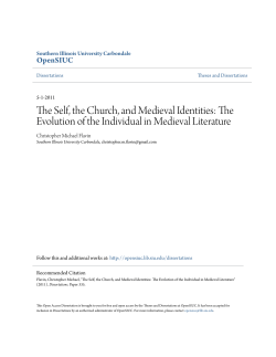 The Self, the Church, and Medieval Identities