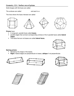 Geometry, 12.1: Surface area of prisms