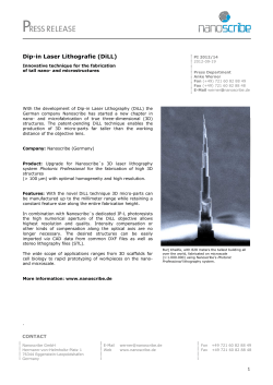 Dip-in Laser Lithografie (DiLL)