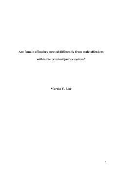 Are female offenders treated differently from male