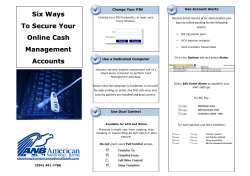 Six Ways To Secure Your Online Cash Management Accounts