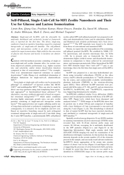 SelfPillared, SingleUnitCell SnMFI Zeolite Nanosheets and Their