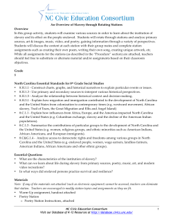 Overview of Slavery through Rotating Stations - Database of K