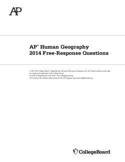 A P Human Geography 2014 Free