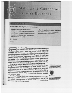 L14 Feb 23 Sept 24 Ecozone text pages 154-158