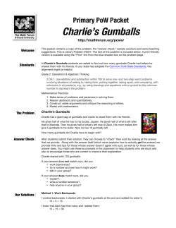 Primary PoW Packet Charlie`s Gumballs