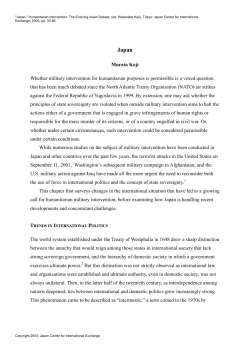 Humanitarian Intervention