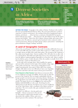 Diverse Societies in Africa