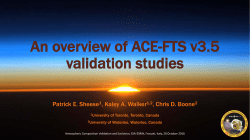 An Overview of Recent ACE-FTS Version 3.5 Validation Studies