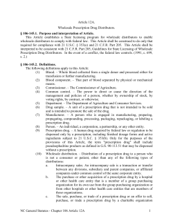 NC General Statutes - Chapter 106 Article 12A 1 Article 12A