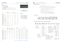 Precision Metal Film Fixed Resistors