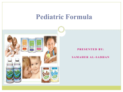 Pediatric formula
