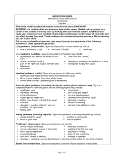 MEDICATION GUIDE BAVENCIO