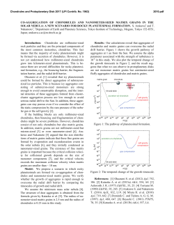 co-aggregation of chondrules and nanometer