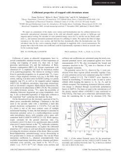 Collisional properties of trapped cold chromium atoms