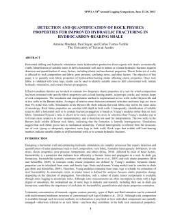 detection and quantification of rock physics properties for improved